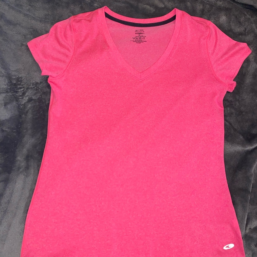 Women’s Champion DuoDry pink athletic v neck size M